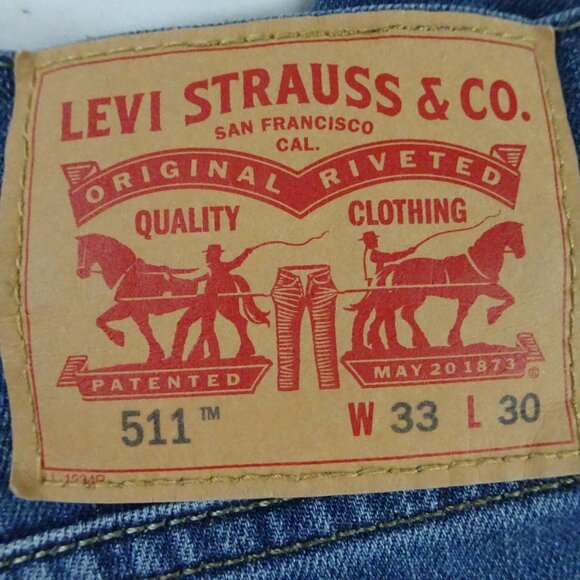 Levi Strauss & Co. 511 Men Slim Fit Jeans Size W33 L30 - Picture 5 of 9